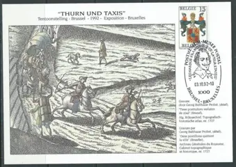 België 1992 - Herdenkingskaart "Thurn und Taxis" - De moeilijke uitgiften in NEDERLANDS - 2483HK-NL