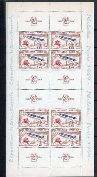 Frankrijk 1964 - Philatel block, 1st choice - Yvert n°6
