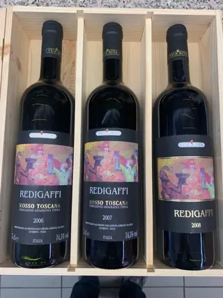 2006, 2007 &amp; 2008 Tua Rita, Redigaffi - Toscana IGT - 3