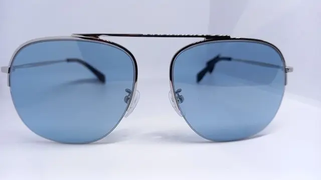 Zadig &amp; Voltaire - SILVER Pilot - Blue Lenses - NOVOS -