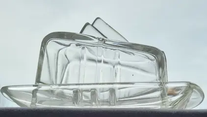 Stolzle - Art Deco Kaasstolp (1)