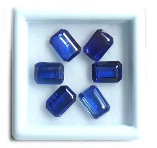 6 pcsBlauwe kyaniet - geen minimumprijs - 6.95 ct