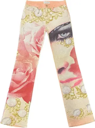 Roberto Cavalli - Rare 90s Printed Jeans Jeans
