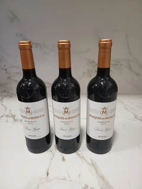 2015, 2016 &amp; 2017 Marqués de Murrieta - Rioja Reserva -