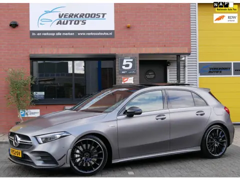 Mercedes-Benz A-klasse AMG 35 4MATIC Premium Plus pano. schaalstoelen. burmeister. aero pakket