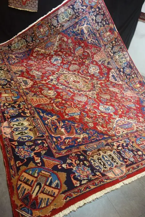 Perser Kaschmar - Vloerkleed - 383 cm - 295 cm