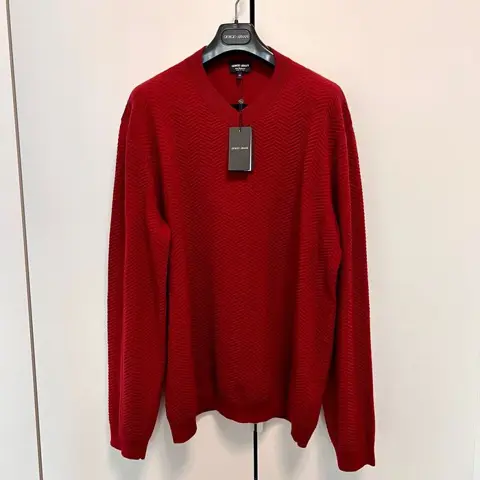 Giorgio Armani - 100% pure CACHEMIRE V neck pullover Trui