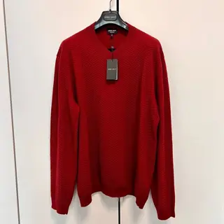 Giorgio Armani - 100% pure CACHEMIRE V neck pullover Trui