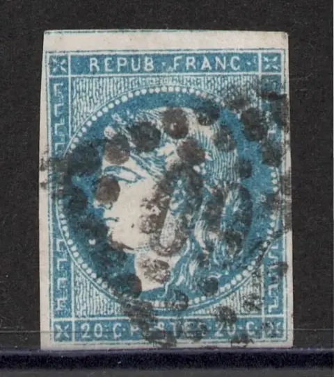 Frankrijk 1870 - Bordeaux issue - 44A cancelled, signed Calves First choice - Yvert