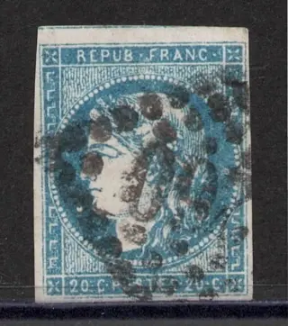 Frankrijk 1870 - Bordeaux issue - 44A cancelled, signed Calves First choice - Yvert