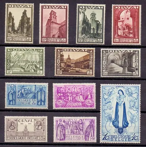 België 1933 - Grote Orval - OBP 363/74