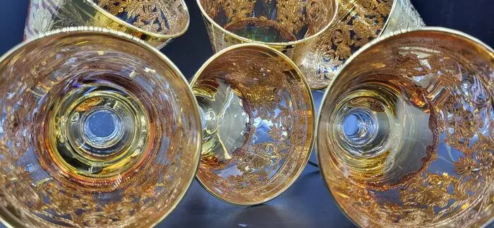 Antica cristalleria italiana - fijne luxe amberkleurige