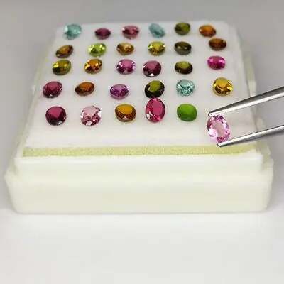30 pcs Veelkleurig Toermalijn - 5.16 ct