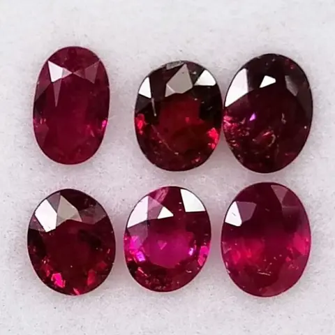 6 pcsRobijn - 1.95 ct