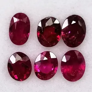 6 pcsRobijn - 1.95 ct