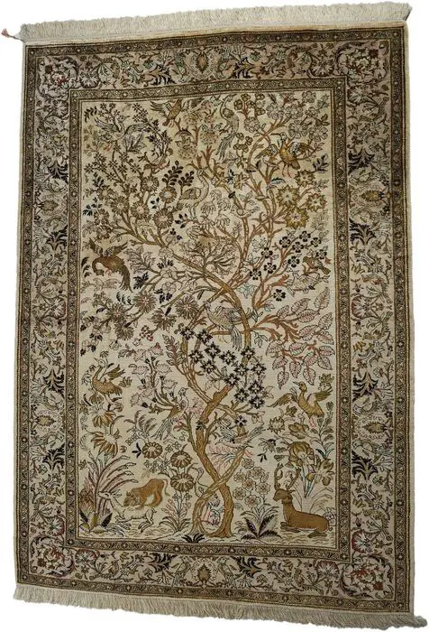 Ghoum - zijden tapijt - 157 cm - 113 cm