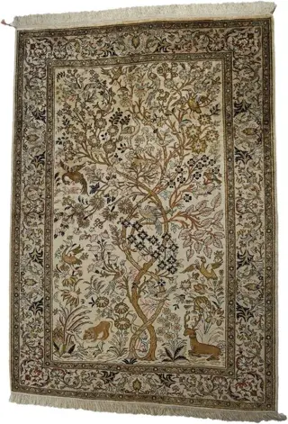 Ghoum - zijden tapijt - 157 cm - 113 cm