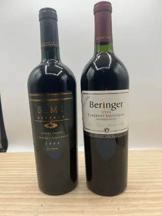 1994 Simi "Reserve" &amp; Beringer "Cabernet Sauvignon" - 2