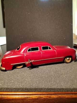 Günthermann - veerbelaste blikken wagen met sleutel -