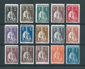 Portugal 1912 - Ceres complete set - 206/220