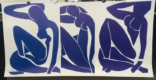 H. Matisse (after) - Nu blue I - II - III 1952 - 1996
