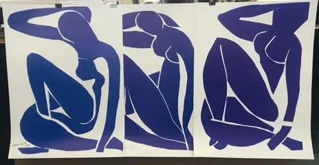 H. Matisse (after) - Nu blue I - II - III 1952 - 1996