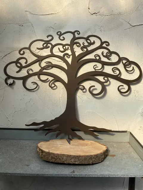 IJZEREN WANDBOOM GROOT 76X95 cm NIEUW