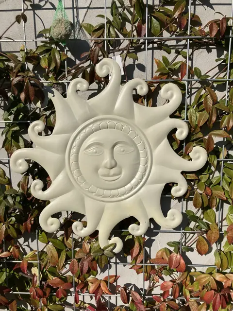 IJZEREN ZON GROOT DIA 50 cm CREME NIEUW