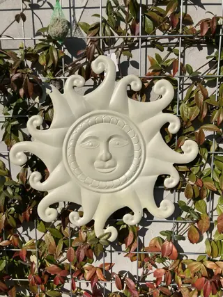 IJZEREN ZON GROOT DIA 50 cm CREME NIEUW