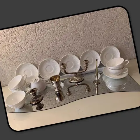 Wedgwood - Theeservies voor 6 (16) - Empire - Porselein