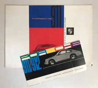 Brochures/catalogi - 911 + Farbkarte - Porsche - 1960-1970