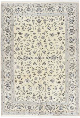 Nain 9 La mit sehr viel Seide - zeer fijn tapijt - 290 cm -