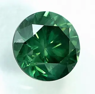 Diamant - 0.89 ct - Briljant - Fancy Intense Green - SI2