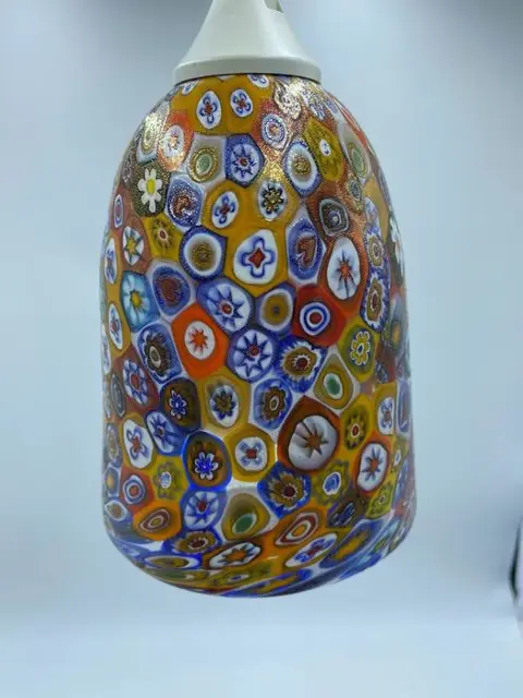 Campanella - Arlecchino murrine hanglamp en 24kt bladgoud