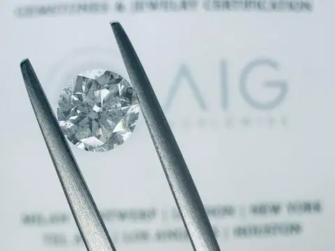 1 pcs Diamant - 1.00 ct - Briljant, Rond - H - SI3