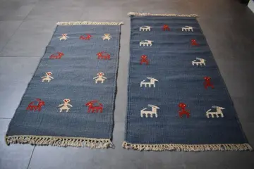 Kelim set (2x) - Vloerkleed - 140 cm - 70 cm