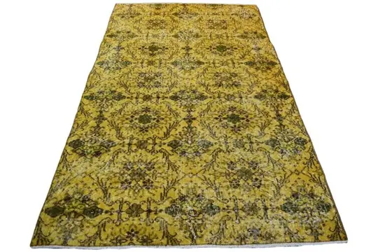 Yellow vintage - Vloerkleed - 206 cm - 117 cm