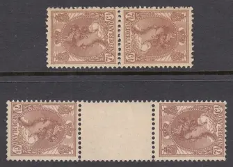 Nederland 1924 - Koningin Wilhelmina keerdrukken - NVPH 61b + 61c