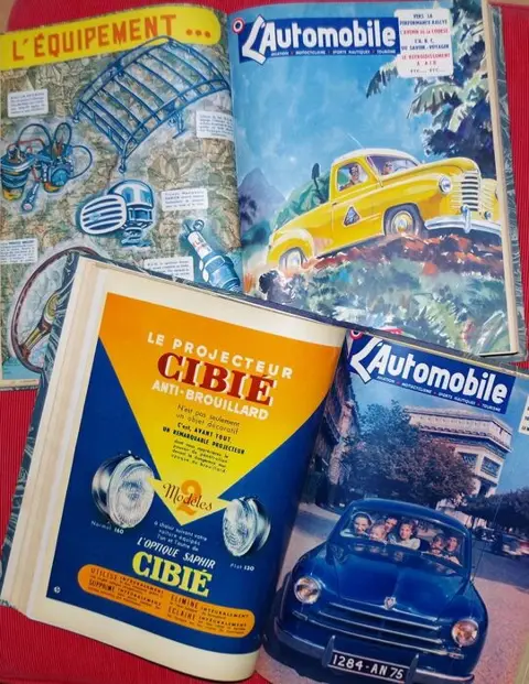 Boeken - 2 recueils de la revue L'Automobile 1950-1952 -