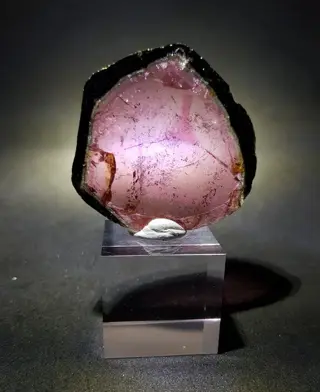 Tourmaline) - 90 ct - Driehoek binnenin - 50×50×4 mm - 18 g