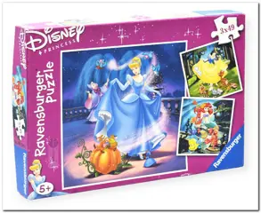 Disney Princess - Ravensburger - 3 x 49 stukjes