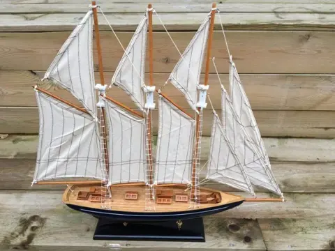 Zeilboot drie master , decoratie , zeilboot , boot