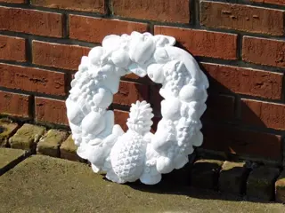 Muurdecoratie ,fruitkrans,kado