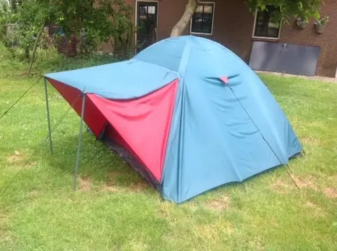 KOEPELTENT - ruime 2 persoons - met katoenen binnentent