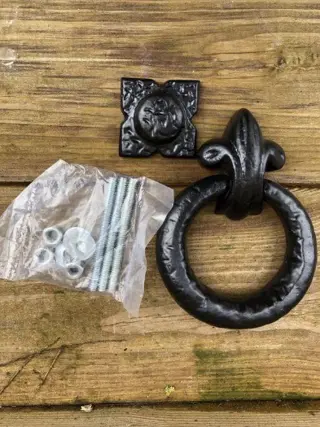 Deurklopper met slagplaat , deurklopper