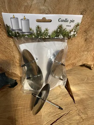 KAARSENSTEKER 7 CM IN OASE, STEEKSCHUIM VOOR BLOEMSTUK NIEUW