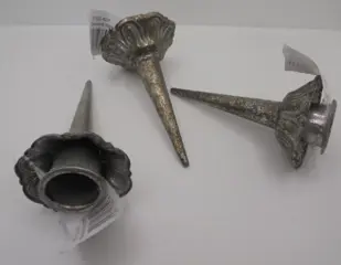 KANDELAAR HOUDER PUNT OLD SILVER 8 CM Nieuw