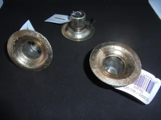 KANDELAAR HOUDER STOMP Gold 3 CM 2 stuks Nieuw