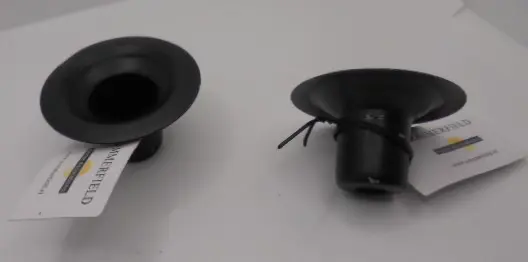 KANDELAAR HOUDER STOMP zwart 3 CM 2 stuks Nieuw