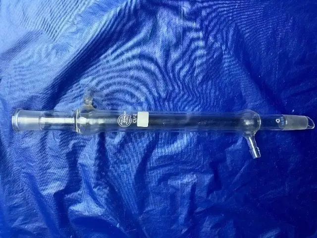 Liebigkoeler(Quickfit) +2x NS19/26(laboratorium,destillatie)